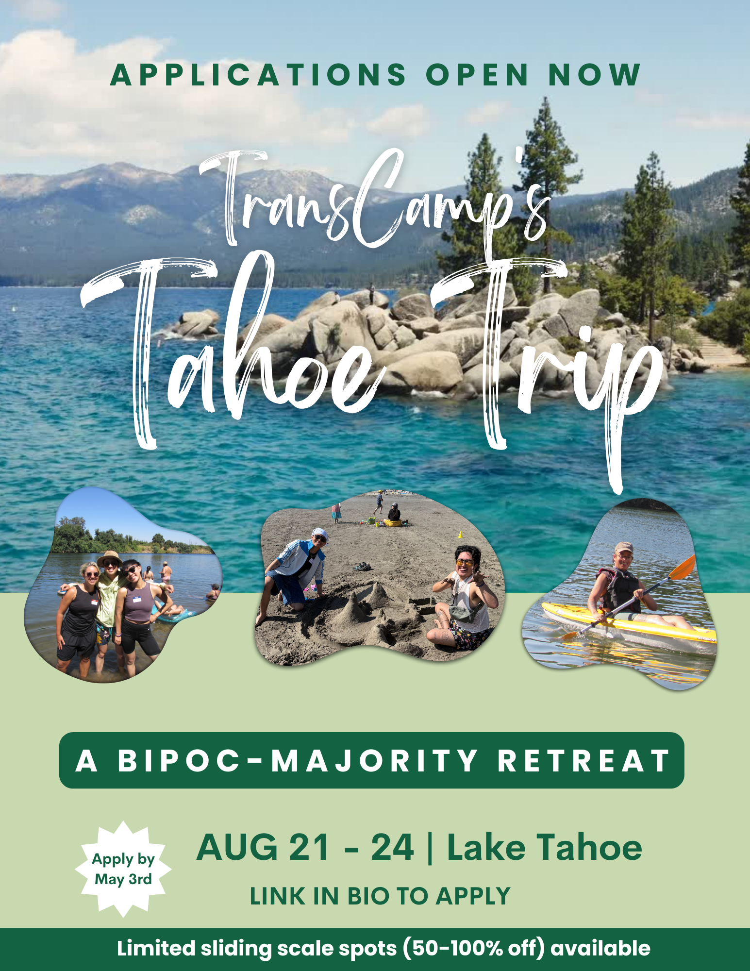 Transcamp's BIPOC trip A trip for us, by us Applications open February 1 - March 1, 2026